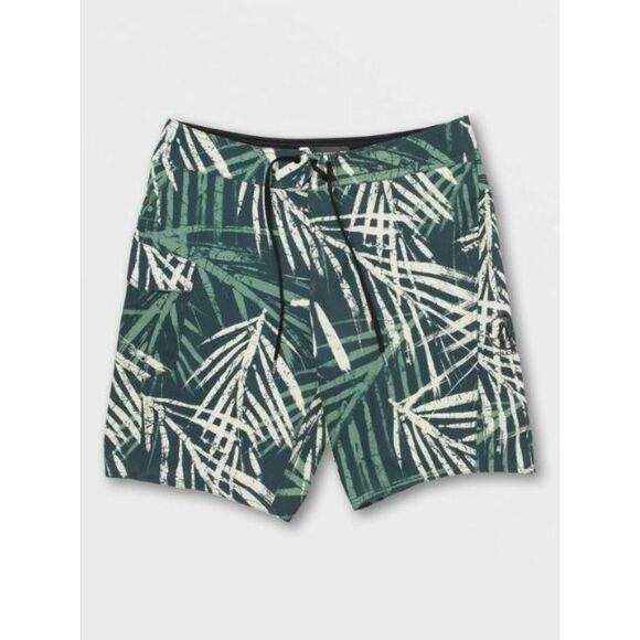 Volcom A0802200 Men's Sz 33 Cactus Green Manic 2 Boardshorts - Picture 1 of 2